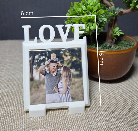 Mini ramă LOVE • Mărturie pentru nuntă și botez