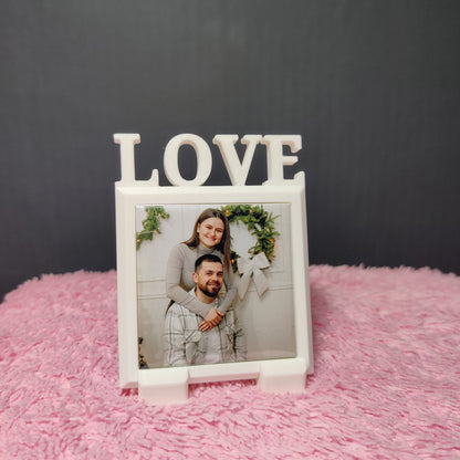 Mini ramă LOVE • Mărturie pentru nuntă și botez