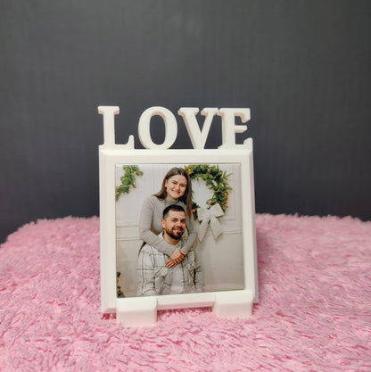 Mini ramă LOVE • Mărturie pentru nuntă și botez