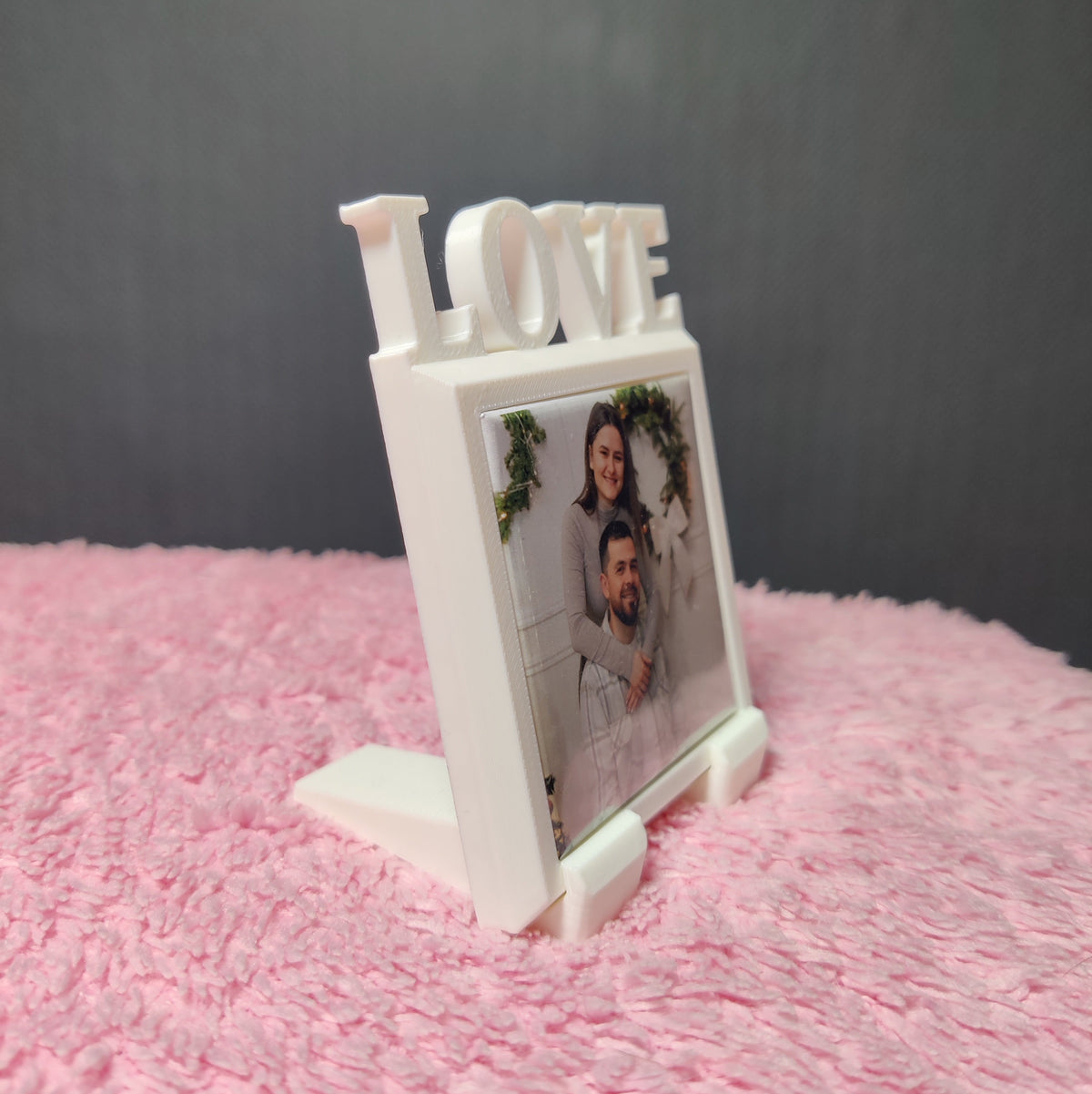 Mini ramă LOVE • Mărturie pentru nuntă și botez